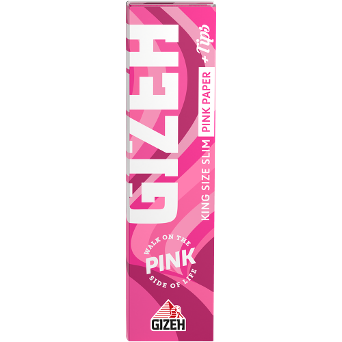 Gizeh All Pink King Size Slim + Tips 1 Heft (34 Blatt + 34 Tips)