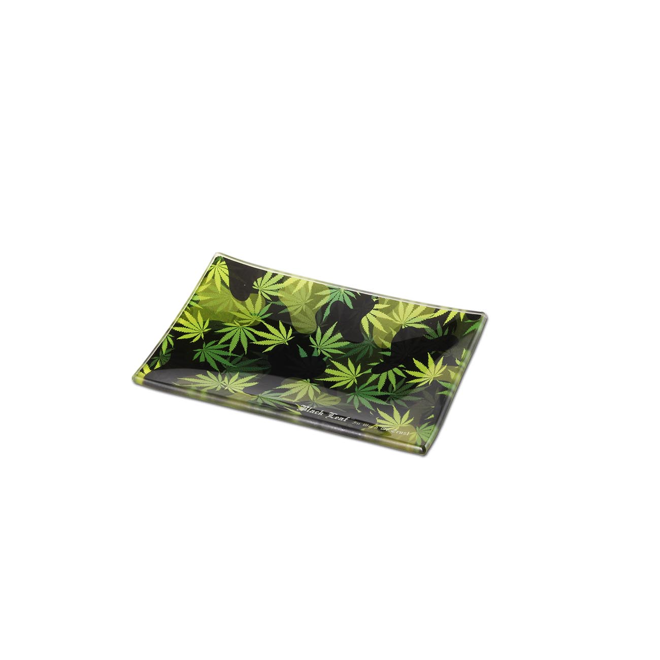 Black Leaf Rolling Tray Glas Camo 150x100mm