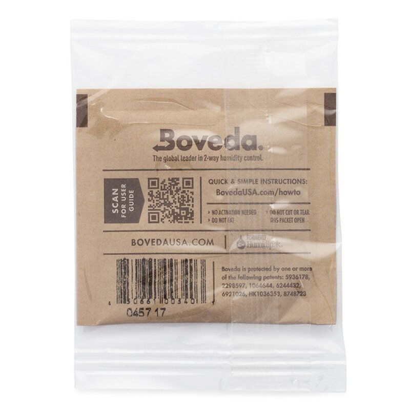 Boveda 2 Way Humidity Control 62% Gr. 8 g Wrapped