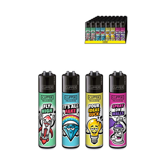 Clipper "SNAPPY SLOGAN" VE 1 Stk Display Nachfüllbar 4 (Spray on Walls Farbe: Pink)