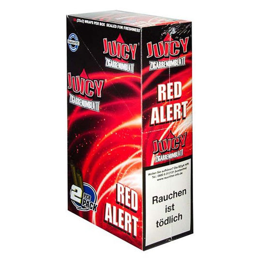 Juicy Blunts Red Alert Strawberry Fields 1 Heft (2 Blatt)